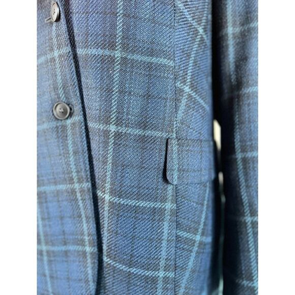 Akris Glenn Cotton-Silk Plaid Blazer Size 10 MSRP $3,990 - Picture 10 of 15